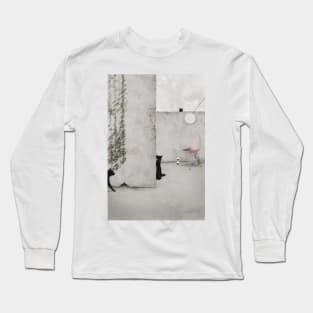 Simple Architectural Illustration Brutalism Lover Edit Long Sleeve T-Shirt